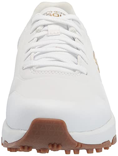 Skechers womens Skech-air Dos Relaxed Fit Spikeless Golf Shoe, White, 8 US