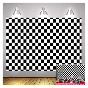 black and whiteracing checker texture grid birthday chess board theme photography backdrops 7x5ft children kids birthday party supplies newborn baby shower banner photo background booth props vinyl