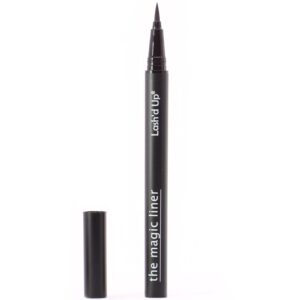 lash'd up lash glue & eyeliner hybrid (extra-strength, black) glue liner pen waterproof for false lashes, strong hold 0.06 oz.