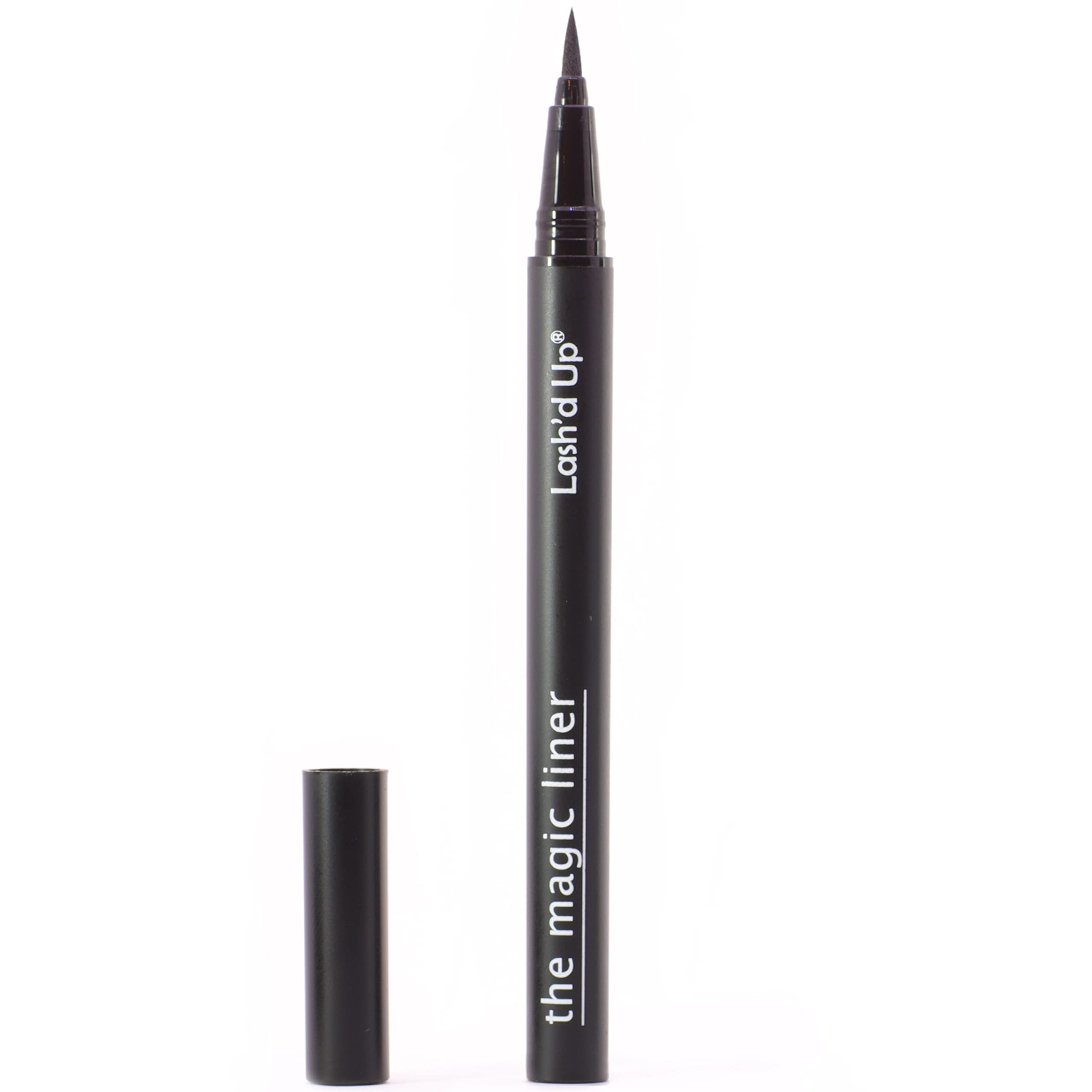 Lash'd Up Lash Glue & Eyeliner Hybrid (Extra-Strength, Black) Glue Liner Pen Waterproof for False Lashes, Strong Hold 0.06 Oz.