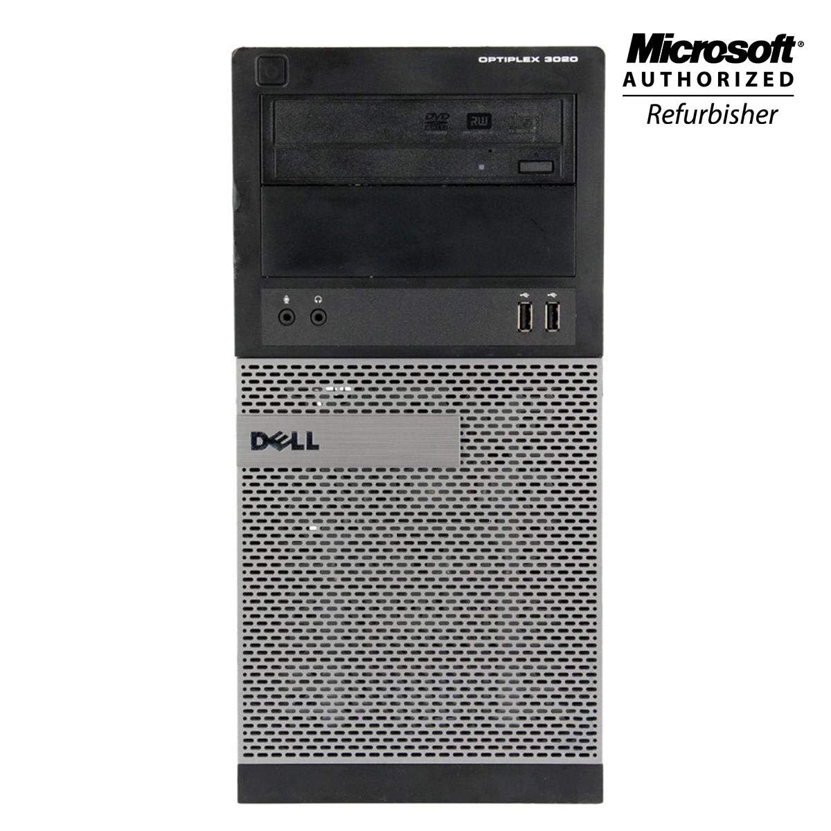 Dell Optiplex 3020 Tower Gaming Desktop Computer - Quad Core i7 4th Gen 3.4 GHz, 8GB RAM, 256GB SSD, NVIDIA GT 1030 2GB DDR5, Keyboard, Mouse, WiFi Adapter, Windows 10 Professional (Renewed)