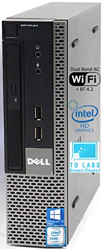 Dell Optiplex 7010 USFF Desktop Computer with Intel i5-3470S Upto 3.6GHz, HD Graphics 2500 4K Support, 8GB RAM, 512GB SSD, DisplayPort, HDMI, DVD, AC Wi-Fi, Bluetooth - Windows 10 Pro (Renewed)