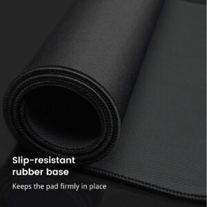 TEDNETGO Large Mouse Pad, Gaming Mouse Pad, Long Mouse Pads, Waterproof Extra Large Big Mouse Pad with Stitched Edge, XXL Non-Slip Black Computer Mousepad Desk Mat for Gamer, Office & Home, Black