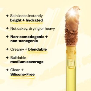 Kosas Revealer Concealer - Medium Coverage Makeup with Hyaluronic Acid, Conceals Dark Circles Under Eyes, Dark Spots and Blemishes + Brightens, Hydrates, Long-Lasting & Vegan,(Tone 03 W)