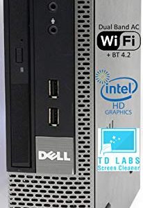 Dell Optiplex 7010 USFF Desktop Computer with Intel i5-3470S Upto 3.6GHz, HD Graphics 2500 4K Support, 8GB RAM, 256GB SSD, DisplayPort, HDMI, DVD, AC Wi-Fi, Bluetooth - Windows 10 Pro (Renewed)