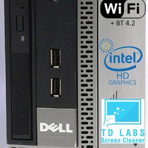 Dell Optiplex 7010 USFF Desktop Computer with Intel i5-3470S Upto 3.6GHz, HD Graphics 2500 4K Support, 16GB RAM, 1TB SSD, DisplayPort, HDMI, DVD, AC Wi-Fi, Bluetooth - Windows 10 Pro (Renewed)