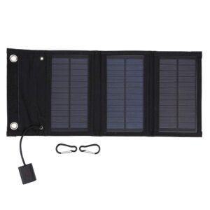 15W Portable Solar Panel, Foldable Pack Solar Charger, Waterproof Solar Powered Charging Panels Boards for Cameras/Laptops/Car Batteries/Solar Street Lights/Outdoor Activities