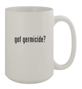 knick knack gifts got germicide? - 15oz ceramic white coffee mug, white