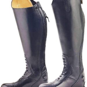 Ovation Women's Durable Stylish Equestrian Horse Riding Tall Extra Wide Calf Leather Flex Plus Field Boot, Regular, 10 X