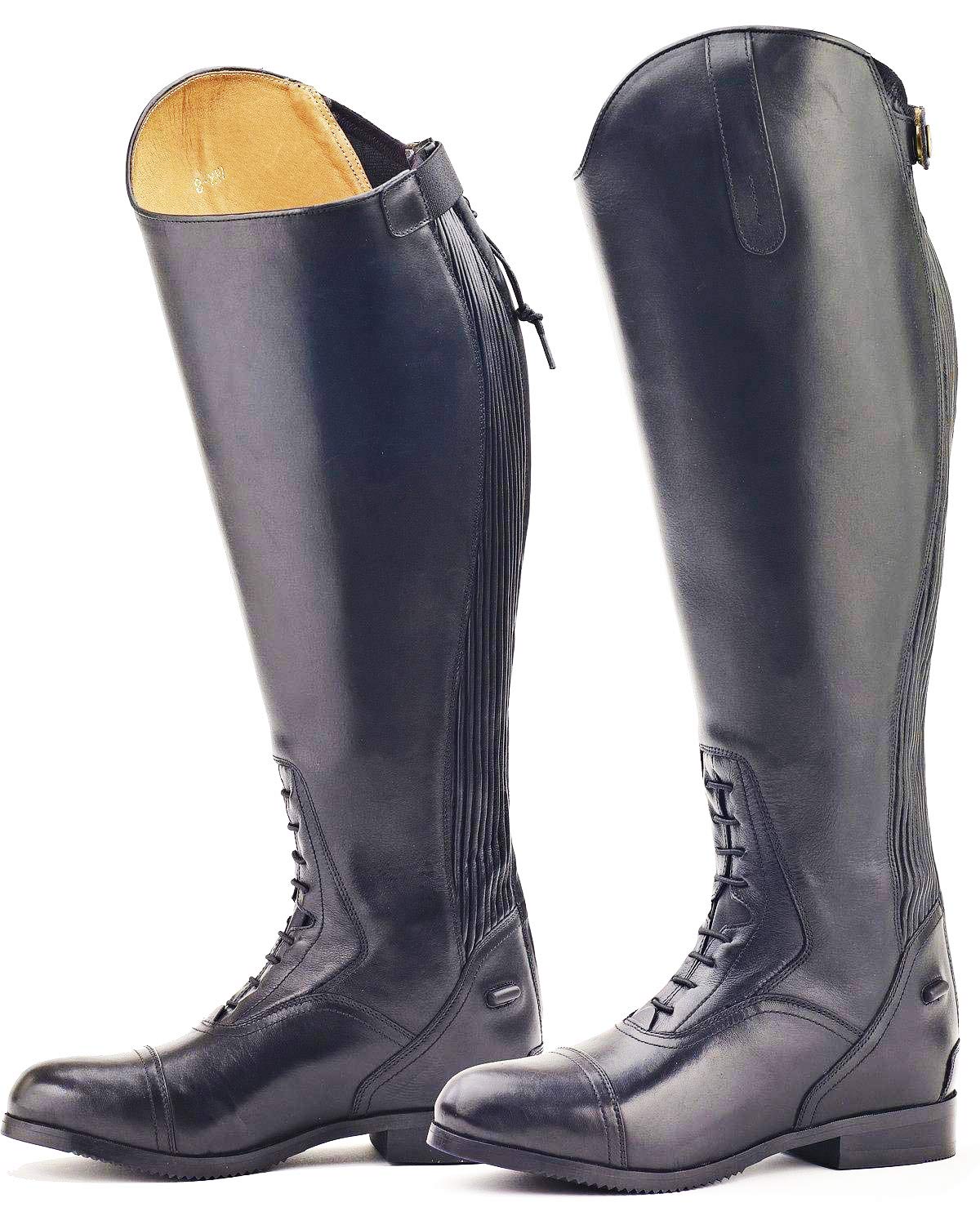 Ovation Women's Durable Stylish Equestrian Horse Riding Tall Extra Wide Calf Leather Flex Plus Field Boot, Regular, 10 X