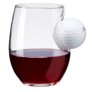 benshot golf ball wine glass - 15oz | made in the usa