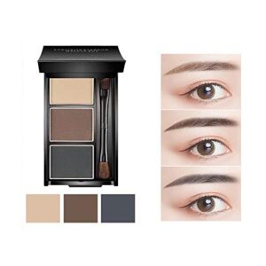 Makeup powder eyebrow powder 3-color eyebrow set-eyebrow color palette-beauty cosmetic eyebrow pencil for nose shadow-professional makeup eyebrow filler