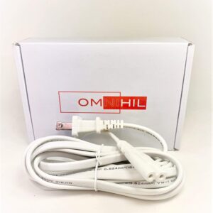 [UL Listed] OMNIHIL White 10 Feet Long AC Power Cord Compatible with Bose Wave Music System III