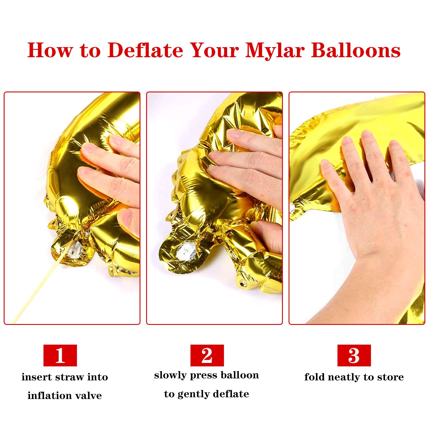 Virtue morals 32 Pcs 16 inch Foil Chain Balloons, Jumbo Chain Balloons for 80s 90s Party Decorations Giant Balloon Chain Balloons Gold