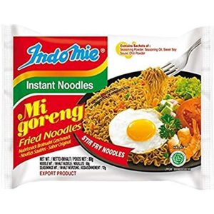 indomie foods mi goreng instant noodles halal certified, original flavor, 10 count