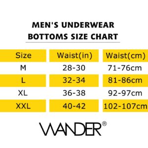 WANDER Mens Sport Underwear 3-Pack for Men Performance 6-inch Athletic Boxer Brief Tights Active Workout Underwear X-Large