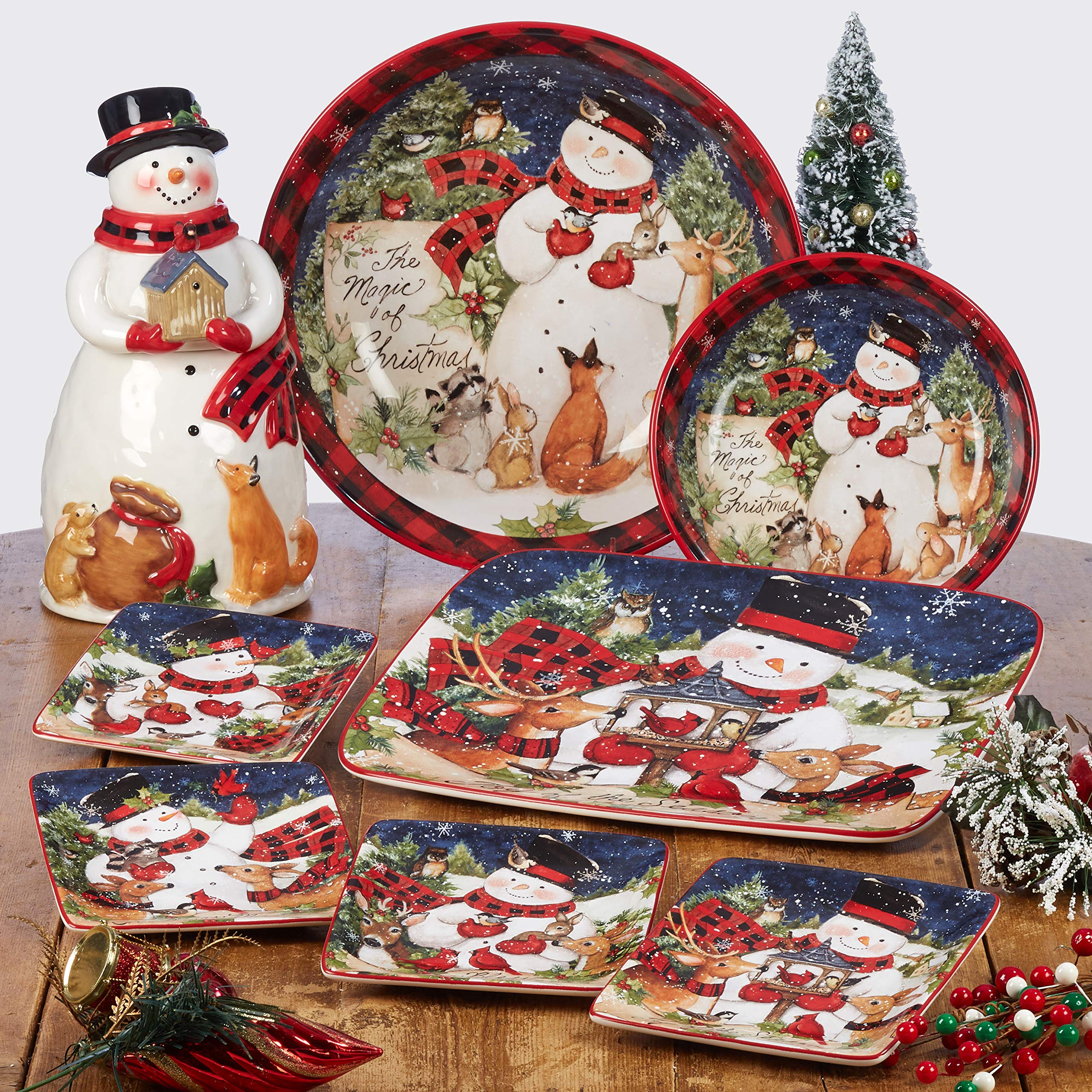Certified International Magic of Christmas Santa 16 oz. Mugs, Set of 4, 4 Count (Pack of 1), Multicolored
