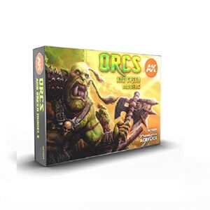 ak interactive orcs and green creatures - plastic model building paints and accessories # 11600