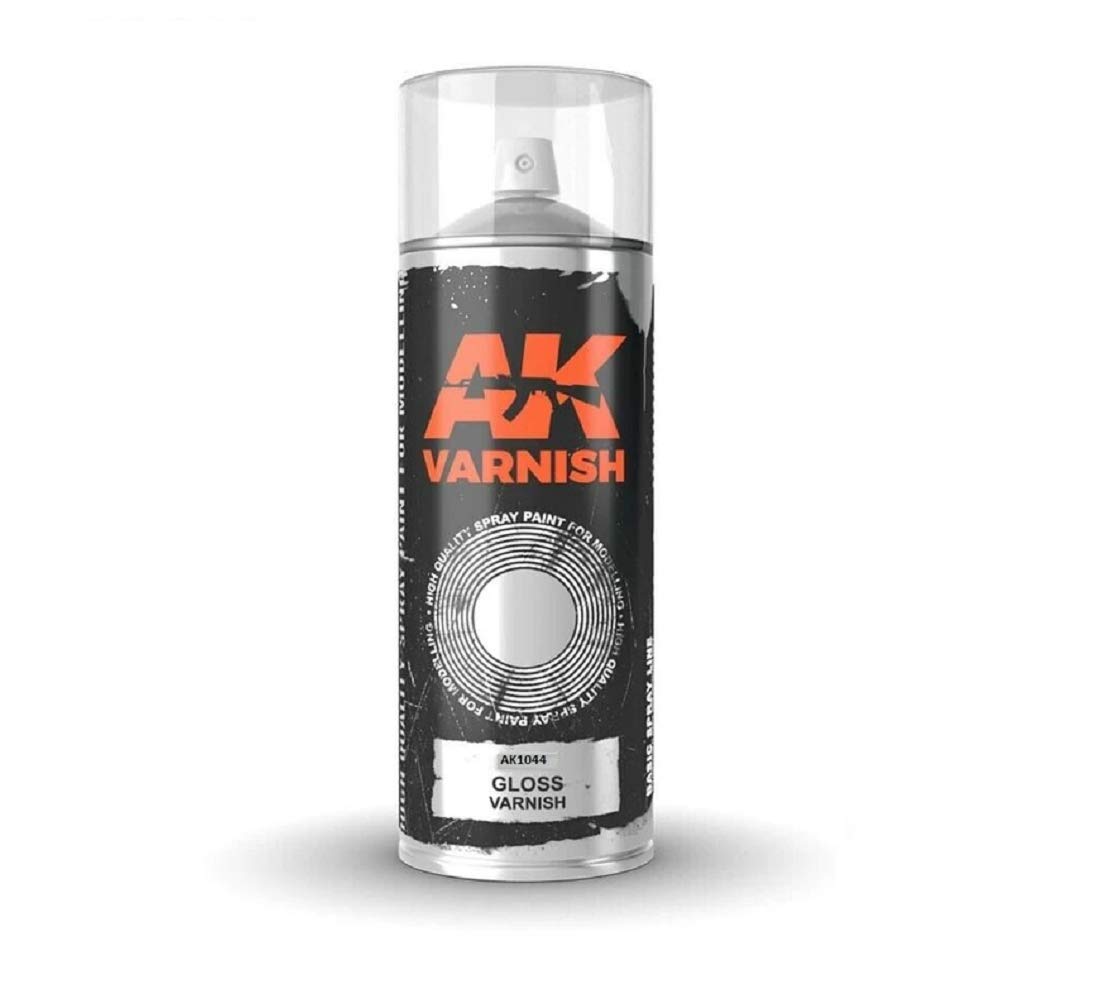 AK-Interactive Gloss Varnish Spray (USA) 400ML 1044 - Model Building Paints and Tools # AK044