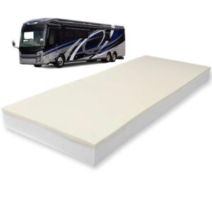 foamma 3” x 30” x 96” truck, camper, rv memory foam bunk mattress replacement, made in usa, comfortable, travel trailer, certipur-us certified, cover not included
