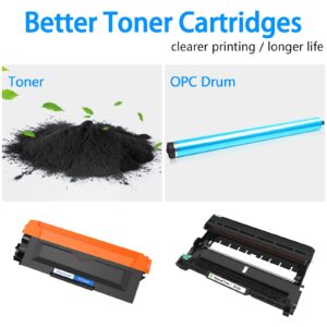 NineLeaf 2 Pack Combo TN630 TN-660 TN660 Toner Cartridge DR630 DR-630 Drum Unit Compatible for Brother HL-L2380DW MFC-L2740DW DCP-L2540DW Printer (1 Black Toner +1 Drum)