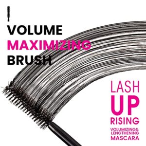 JOAH Lash UPrising Mascara, Washable, Volumizing & Lengthening, Cruelty-Free K-Beauty Makeup, Blackest Black