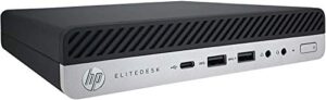 hp elitedesk 800 g5 mini - 9th gen intel core i5-9500t 6-core up to 3.70 ghz, 16gb ddr4 memory, 256gb nvme ssd, wifi-6, bluetooth 5.0, intel uhd graphics 630, windows 10 pro (renewed)
