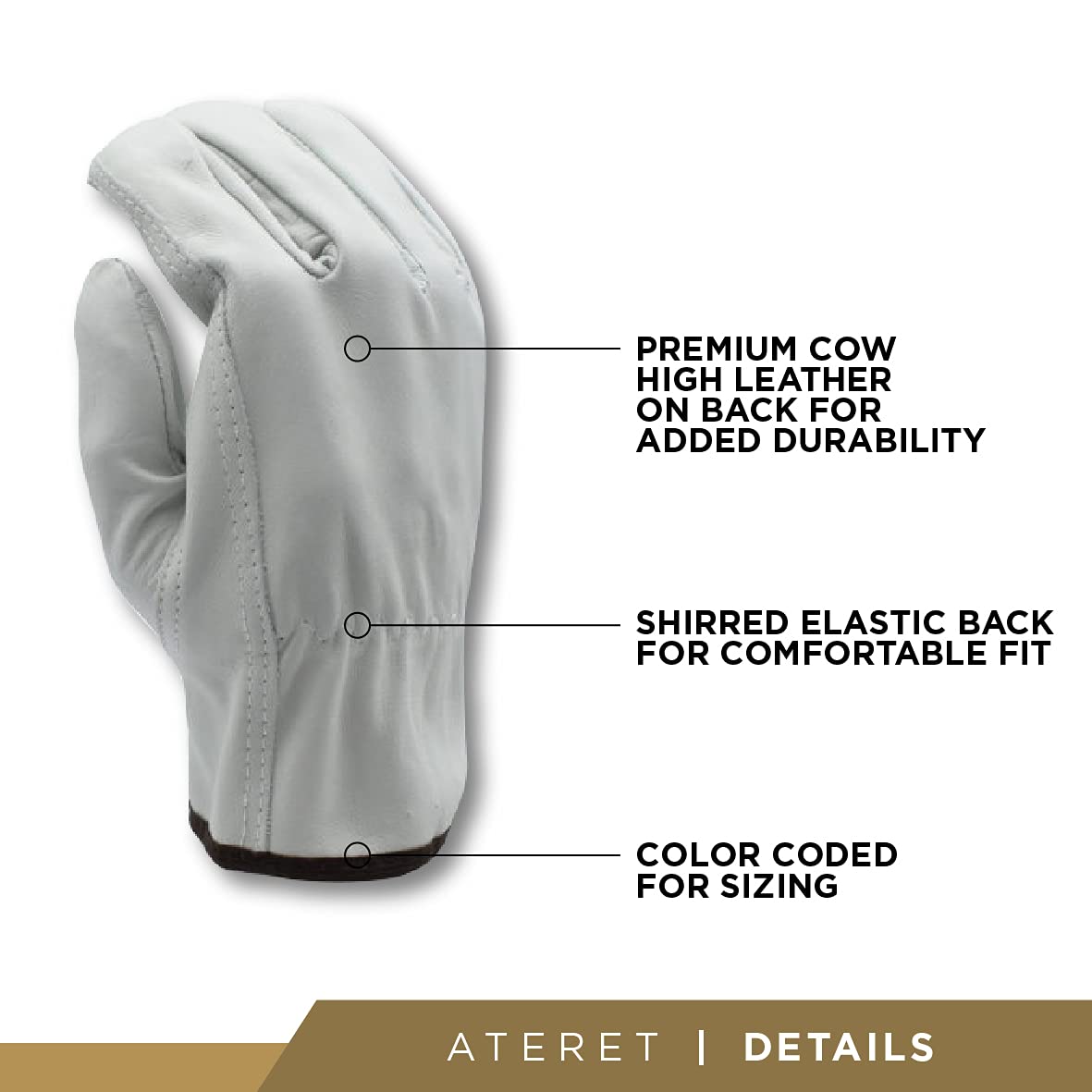 Palmer Safety White Large Protective Gloves (Pack of 24)