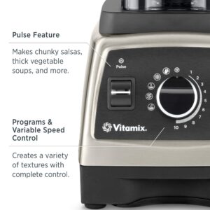 Vitamix Professional Series 750 Blender, Professional-Grade, 64 oz. Low-Profile Container, Black, Self-Cleaning - 1957 (Renewed)