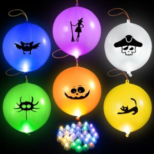 halloween punch balloons for kids halloween party game favor supplies decorations, 24pcs halloween balloons for halloween prize punch game rewards, trick or treat toys, halloween school classroom