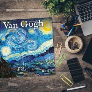 2023 2024 Van Gogh Calendar - Artists Monthly Wall Calendar - 12 x 24 Open - Thick No-Bleed Paper - Giftable - Academic Teacher's Planner Calendar Organizing & Planning