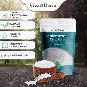 Viva Doria Mediterranean Sea Salt, Coarse Grain, 2 lb