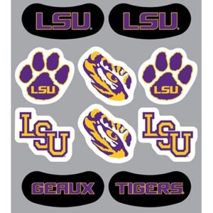 Louisiana – Waterless Peel & Stick Temporary Tattoos – 10-Piece Combo – 6 Spirit Tattoos & 4 Eye Strips