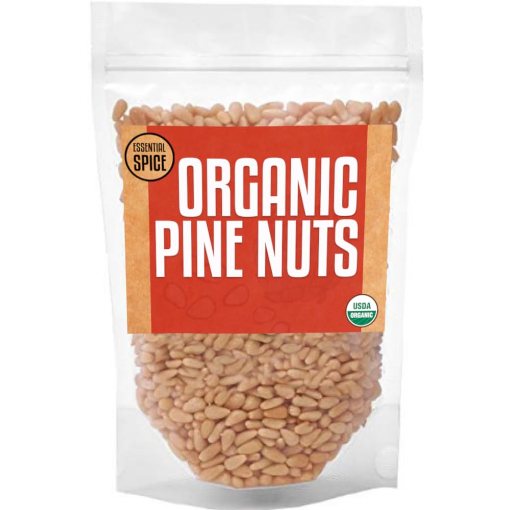 Essential Spice Organic Pine Nuts (Pignolias), 1 Lb