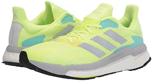 adidas Women's Solar Boost 3 Running Shoes, Yellow/Silver Metallic/Dash Grey, 9.5