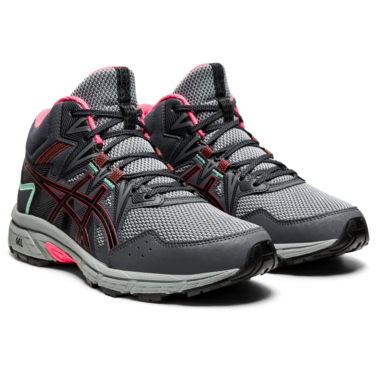 ASICS Women's Gel-Venture 8 Mid Top Running Shoes, 8, Carrier Grey/Dried Rose