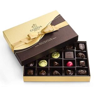godiva chocolatier dark chocolate gift box, 22 count, 1 oz
