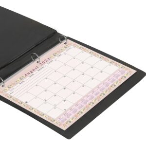 2024-2025 Academic Year 12 Months Student Calendar/Planner for 3-Ring Binder, Desk or Wall -v002