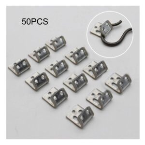 czsycdsf 50 pcs sofa spring repair clips s clip with plastic wrap for furniture chair couch sofa upholstery spring replacement repair