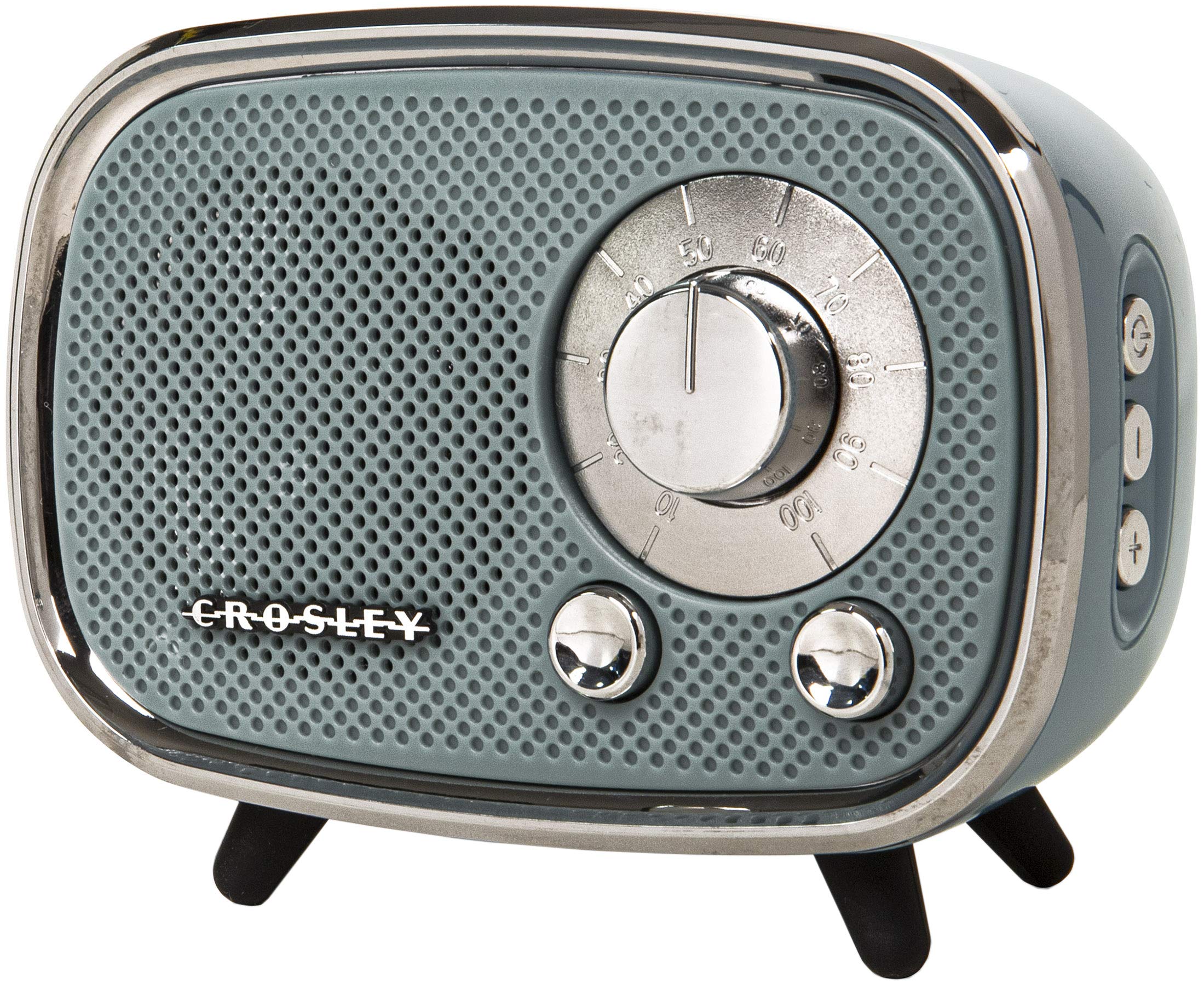 Crosley CR3039A-TN Rondo Retro Portable Rechargeable Bluetooth Speaker, Tourmaline