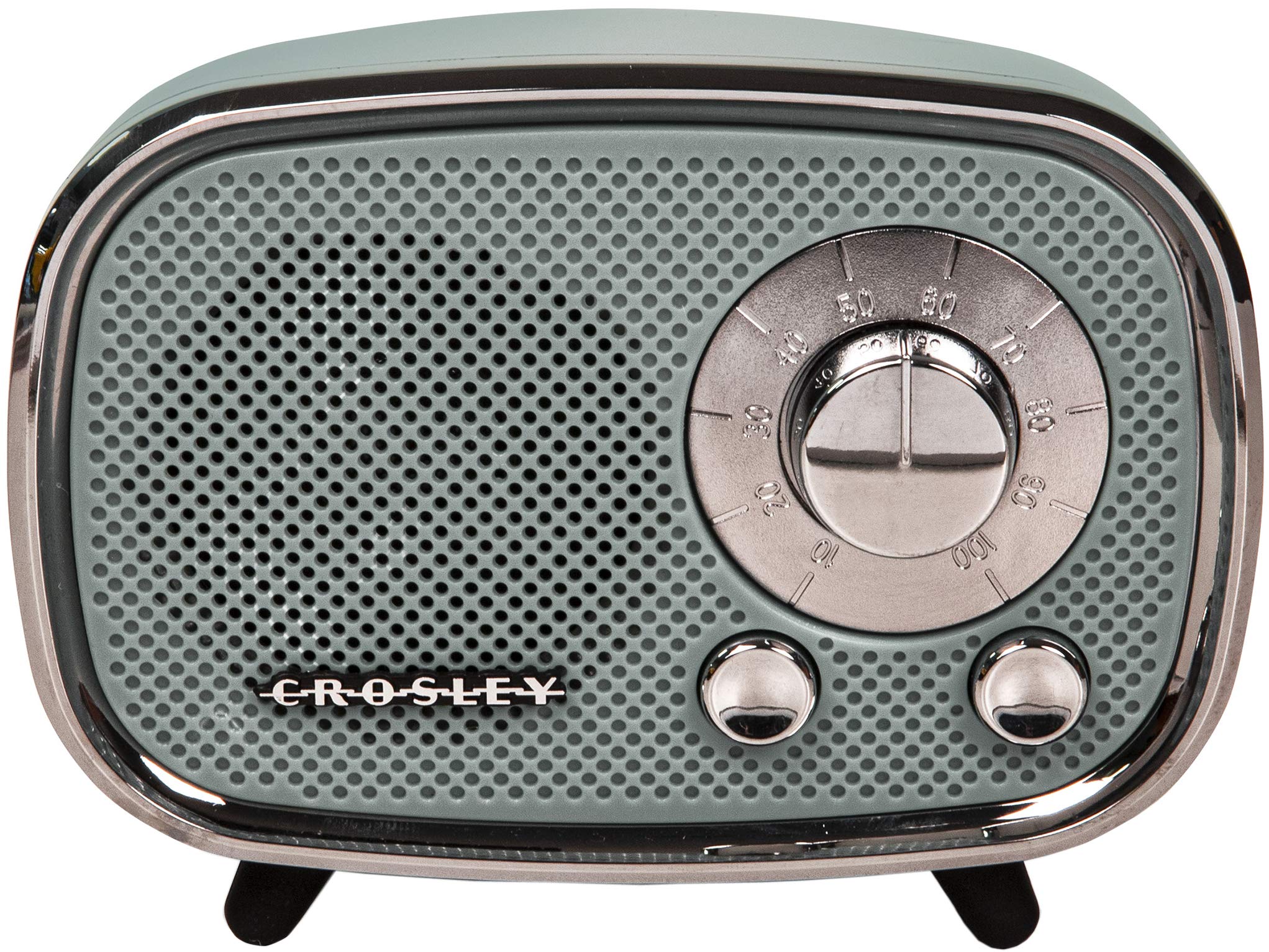 Crosley CR3039A-TN Rondo Retro Portable Rechargeable Bluetooth Speaker, Tourmaline