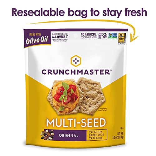 Crunchmaster Multi-Seed Gluten-Free Original, 4 Ounce (Pack of 12)