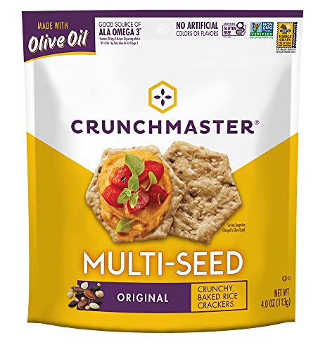 Crunchmaster Multi-Seed Gluten-Free Original, 4 Ounce (Pack of 12)