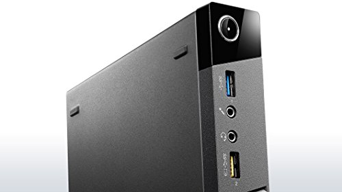 Lenovo ThinkCentre M73P Tiny Desktop, Intel Dual-Core 2.6GHz, 4GB RAM, 120GB SSD, 4K 2-Monitor Support, DisplayPort, HDMI, VGA, AC Wi-Fi, Bluetooth - Windows 10 Pro (RENEWED)