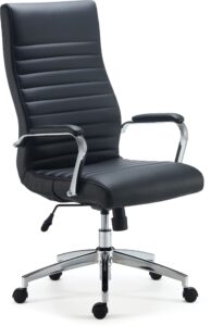 myofficeinnovations 24328572 bonded leather managers chair, black
