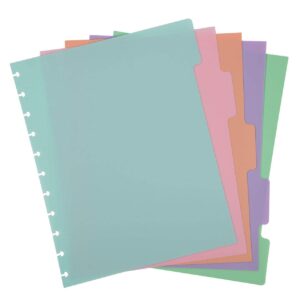 Talia Discbound Notebooks, Planner, Customizable, (Salmon w/Salmon Discs, Letter (8.5in x 11in))