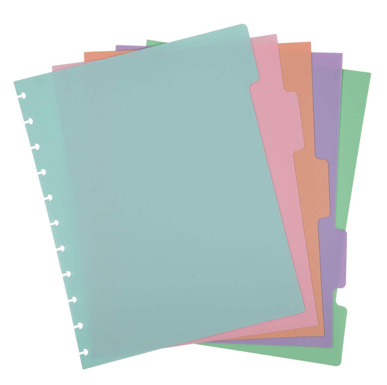 Talia Discbound Notebooks, Planner, Customizable, (Salmon w/Salmon Discs, Letter (8.5in x 11in))