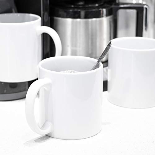 Bycnzb 22oz white Super Large Ceramic Coffee Mugs Large Handles Set of 4