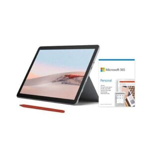 microsoft surface go 2 10.5" intel pentium gold 4gb ram 64gb emmc platinum + surface pen poppy red 365 personal 1 year subscription for 1 user