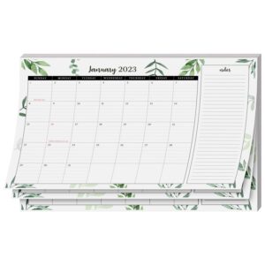 2023 desk year calendar 17" x 11" desktop or wall planner, tear-off pad for easy planning, includes a notes section to do's for the year of 2023